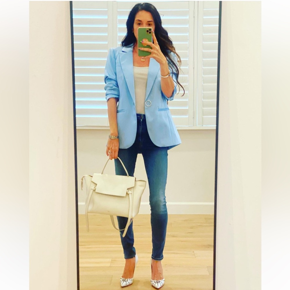 Nova Luxe Blue Blazer Size Small